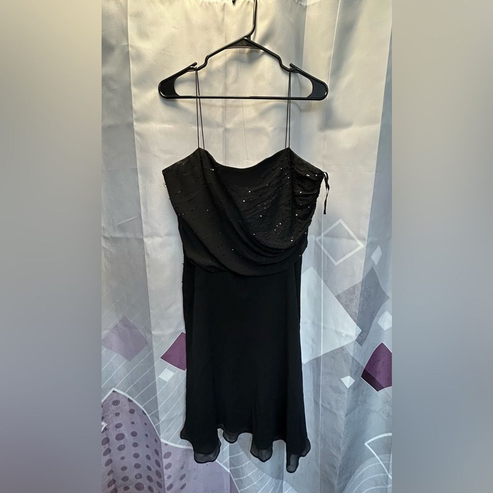 Anne Klein Black Strapless Dress